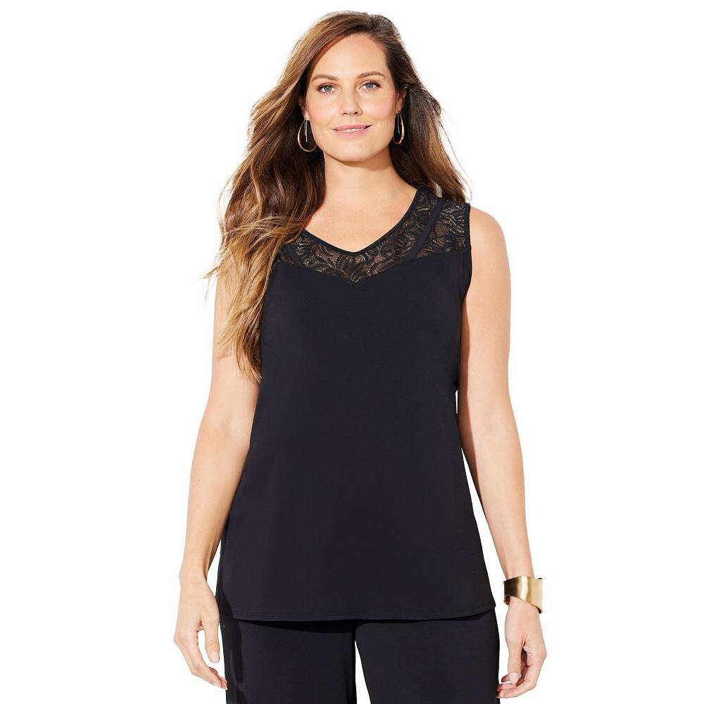 Женская кружевная майка Caterinas больших размеров в любом стиле Catherines, черный
Женская кружевная майка Caterinas больших размеров в любом стиле Catherines, черный