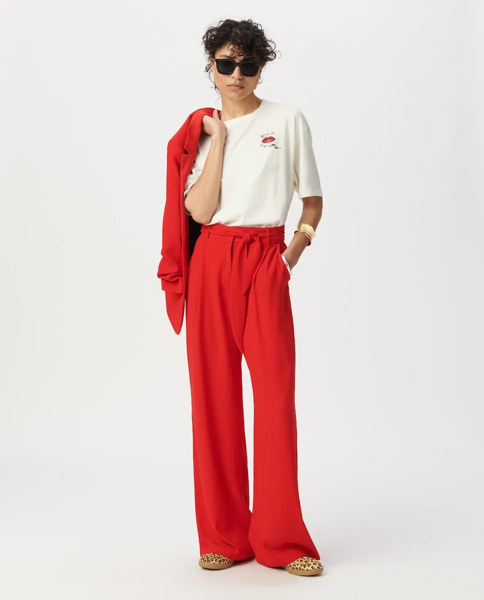 Женские прямые брюки с карманами Ikks, красный
Женские прямые брюки с карманами Ikks, красный