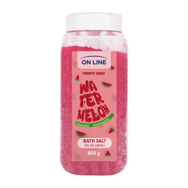 Соль для ванн «Арбуз», 800 г On Line Fruity shot
Соль для ванн «Арбуз», 800 г On Line Fruity shot
