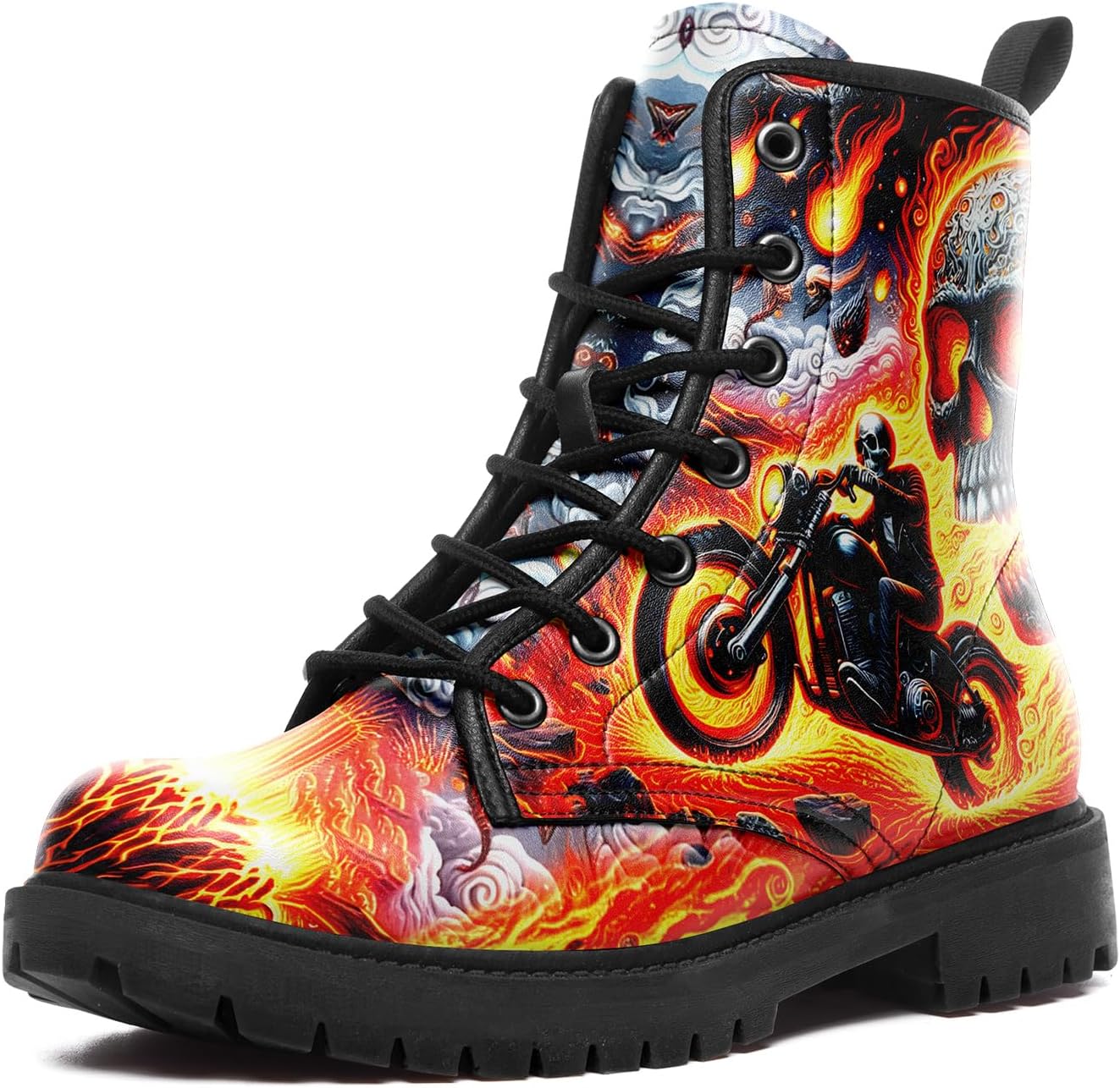 Мужские мотоциклетные боевые ботинки, панк-рок готические ботинки с черепами для женщин, противоскользящие с мягкой подкладкой, из искусственной кожи, на массивной платформе Awsole, оранжевый
Мужские мотоциклетные боевые ботинки, панк-рок готические ботинки с черепами для женщин, противоскользящие с мягкой подкладкой, из искусственной кожи, на массивной платформе Awsole, оранжевый