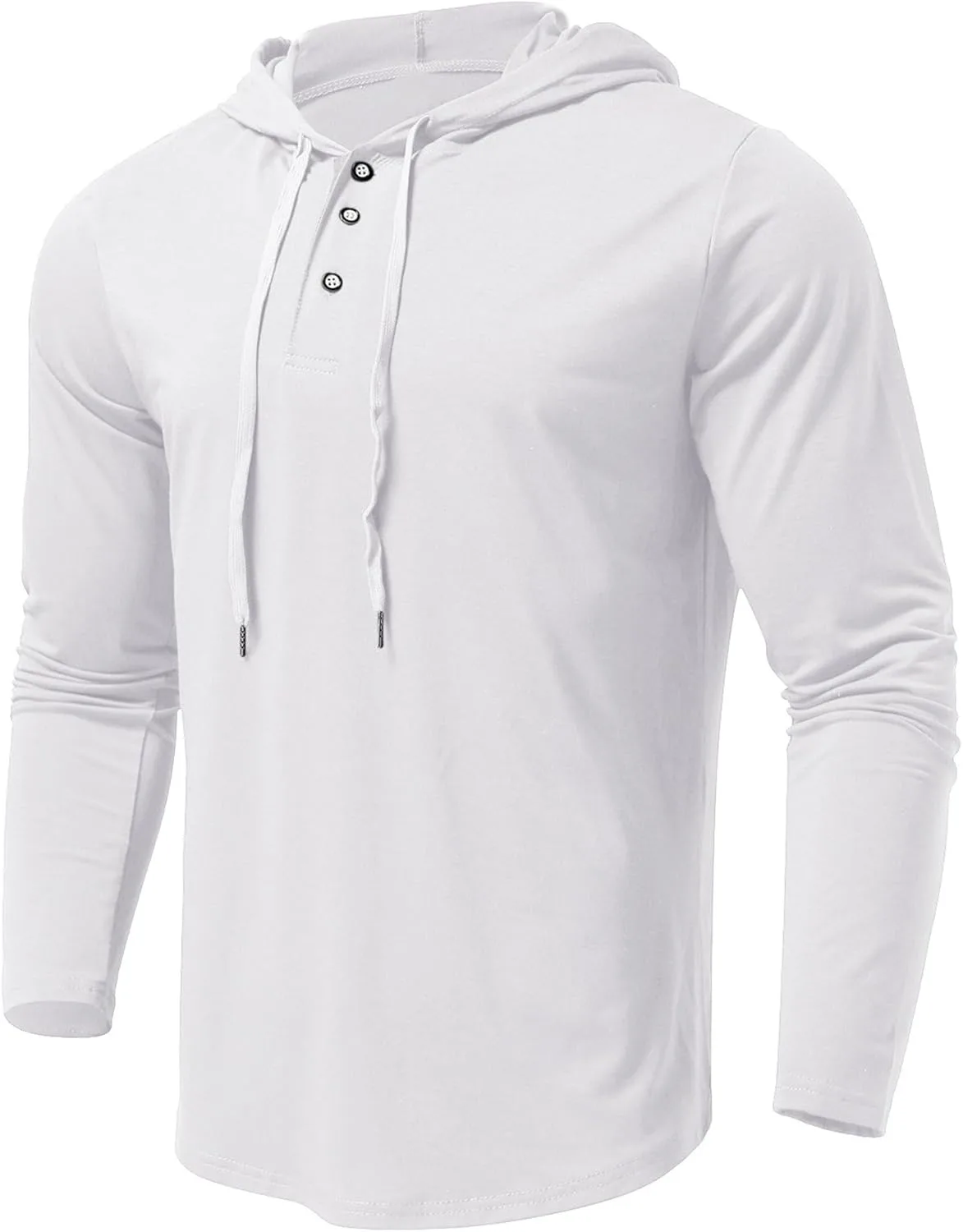 Мужской легкий джерси худи с воротником хенли
Мужской легкий джерси худи с воротником хенли