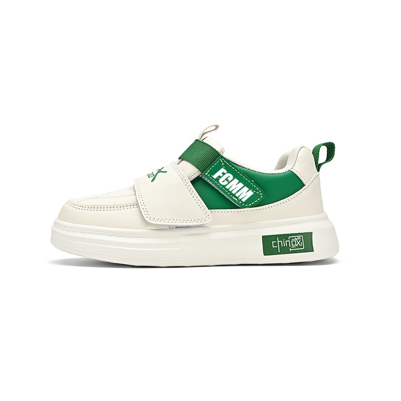 Дышащие детские кроссовки для скейтбординга FCMM, бежевый/зеленый 
Дышащие детские кроссовки для скейтбординга FCMM, бежевый/зеленый