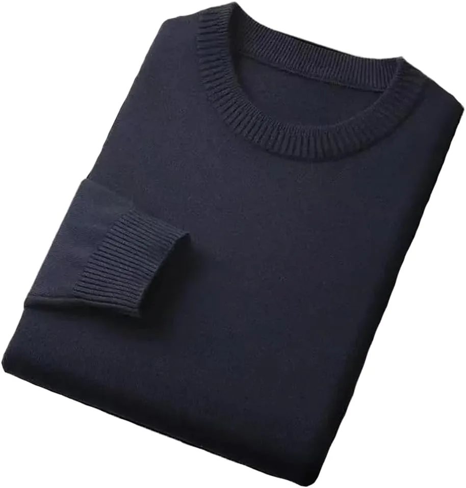 Мужской свитер Slim Fit с круглым вырезом легкий вязаный пуловер
Мужской свитер Slim Fit с круглым вырезом легкий вязаный пуловер