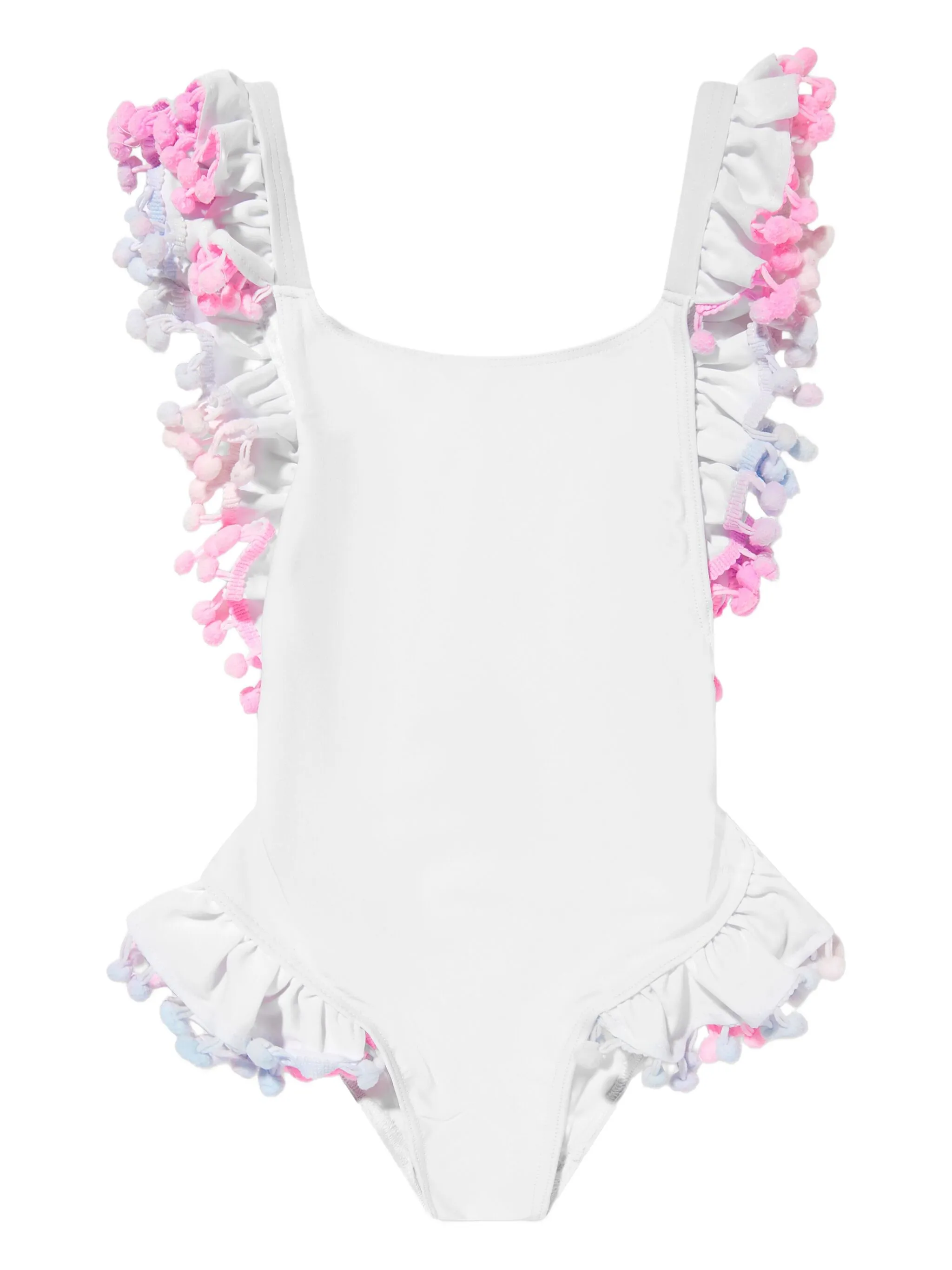 Купальник с оборками и помпонами Seliniaction Kids, белый
Купальник с оборками и помпонами Seliniaction Kids, белый