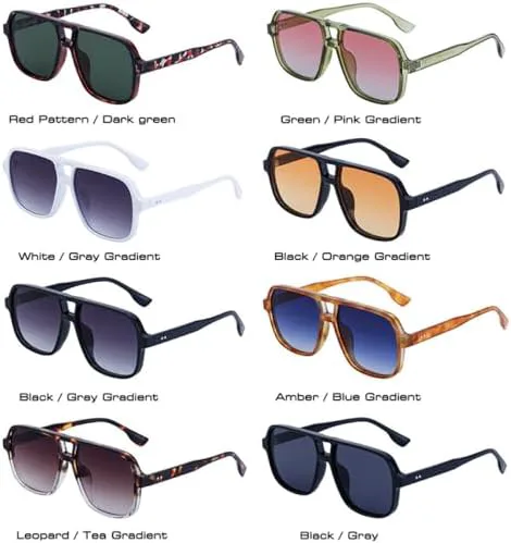 Ретро-солнцезащитные очки с двойной перемычкой, квадратной формы, градиентные, UV400, модные, с заклепками, мужские солнцезащитные очки MTZJH, Green Pink Gradient
Ретро-солнцезащитные очки с двойной перемычкой, квадратной формы, градиентные, UV400, модные, с заклепками, мужские солнцезащитные очки MTZJH, Green Pink Gradient