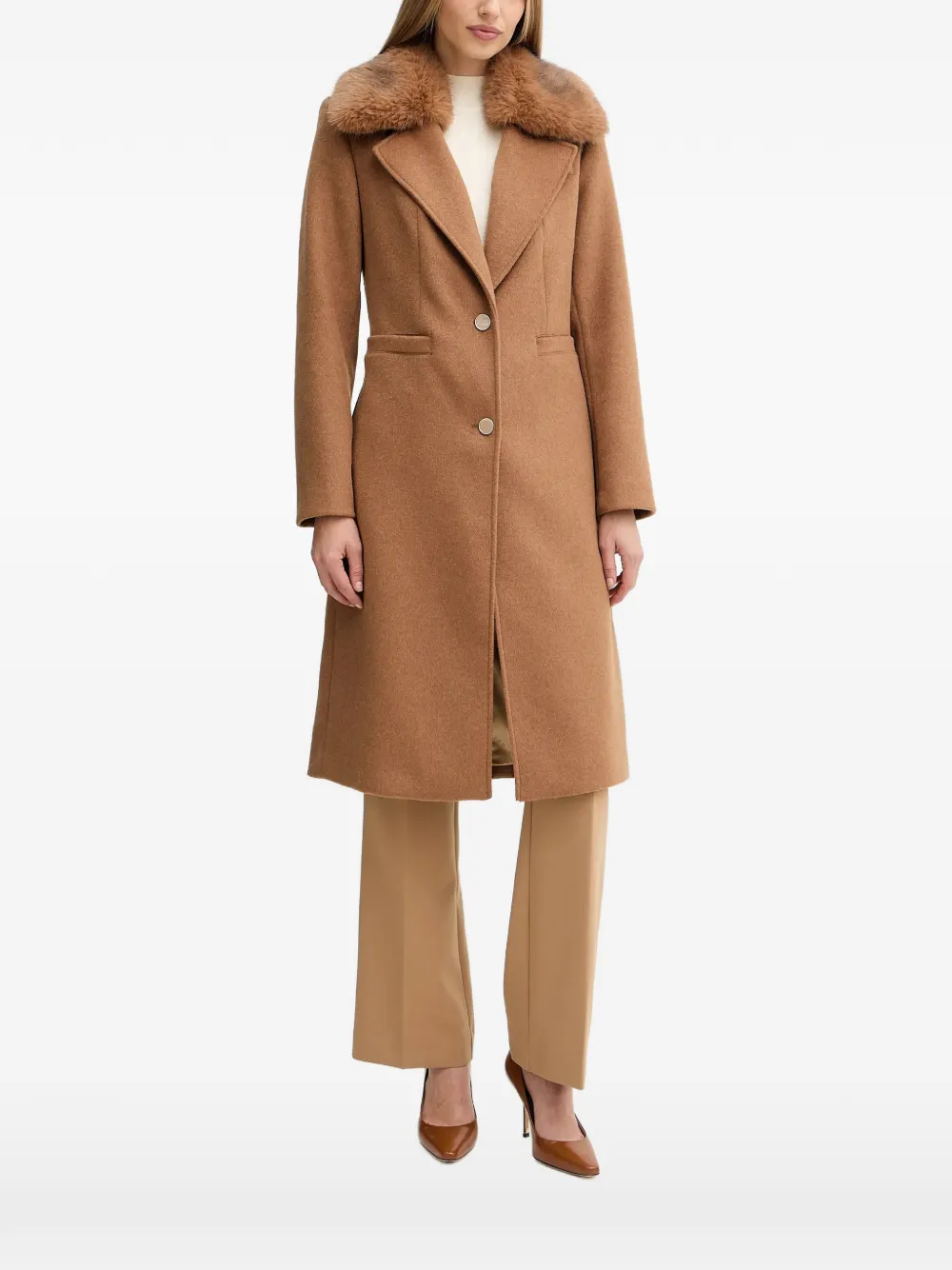 Пальто с воротником из искусственного меха Guess Usa, коричневый
Пальто с воротником из искусственного меха Guess Usa, коричневый