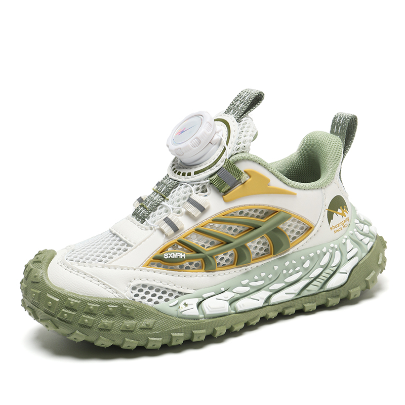 Нескользящие и дышащие низкие детские кроссовки цвета авокадо Binary, зеленый
Нескользящие и дышащие низкие детские кроссовки цвета авокадо Binary, зеленый