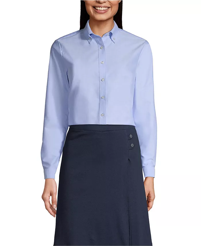 Школьная форма для женщин: рубашка-оксфорд с длинным рукавом Lands' End, синий
Школьная форма для женщин: рубашка-оксфорд с длинным рукавом Lands' End, синий