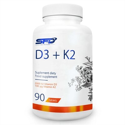 SFD, Nutrition D3 + K2 90 таблеток
SFD, Nutrition D3 + K2 90 таблеток