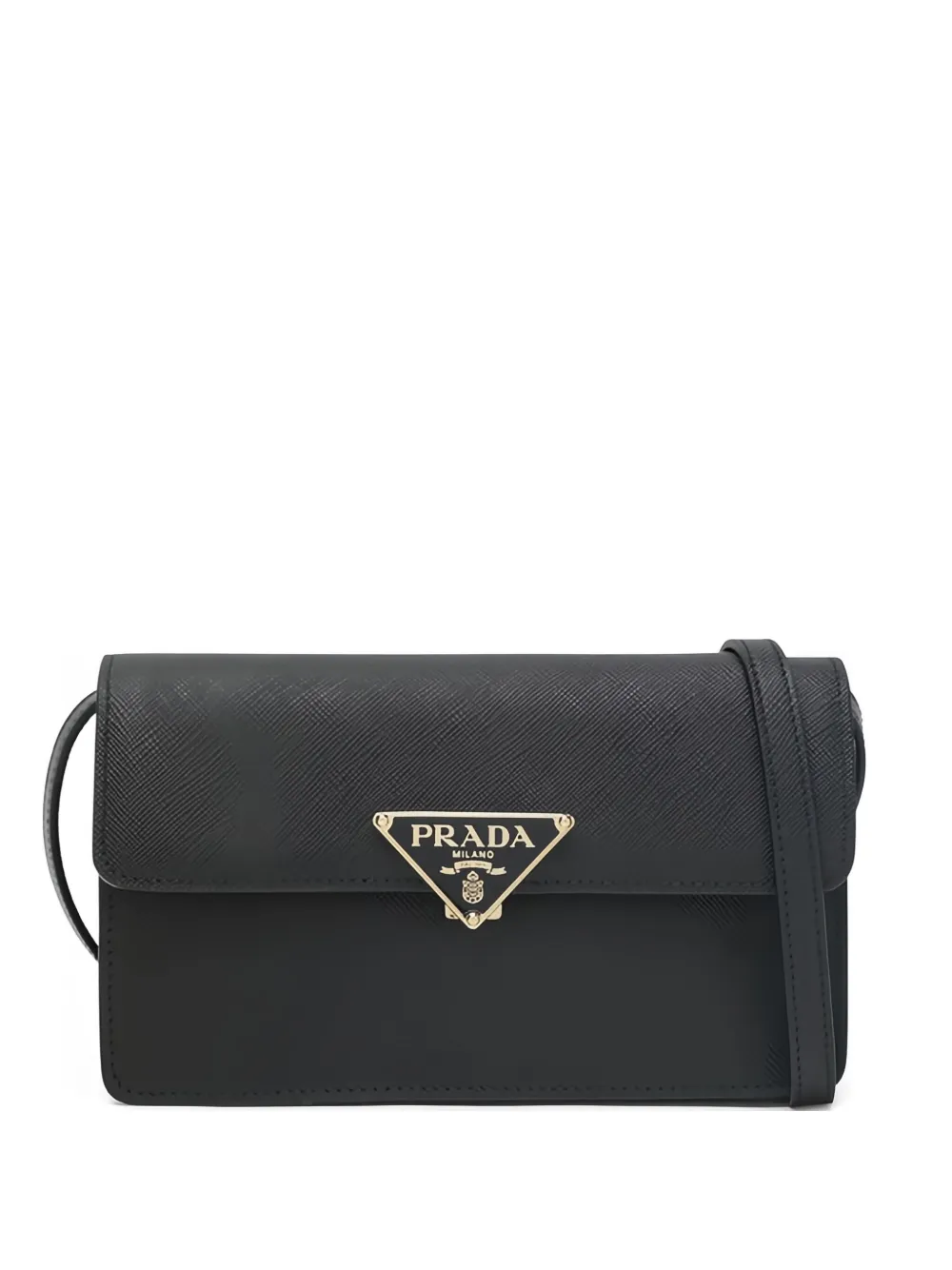 Миниатюрная кросс-боди-сумка из сафьяновой кожи Prada, черный
Миниатюрная кросс-боди-сумка из сафьяновой кожи Prada, черный