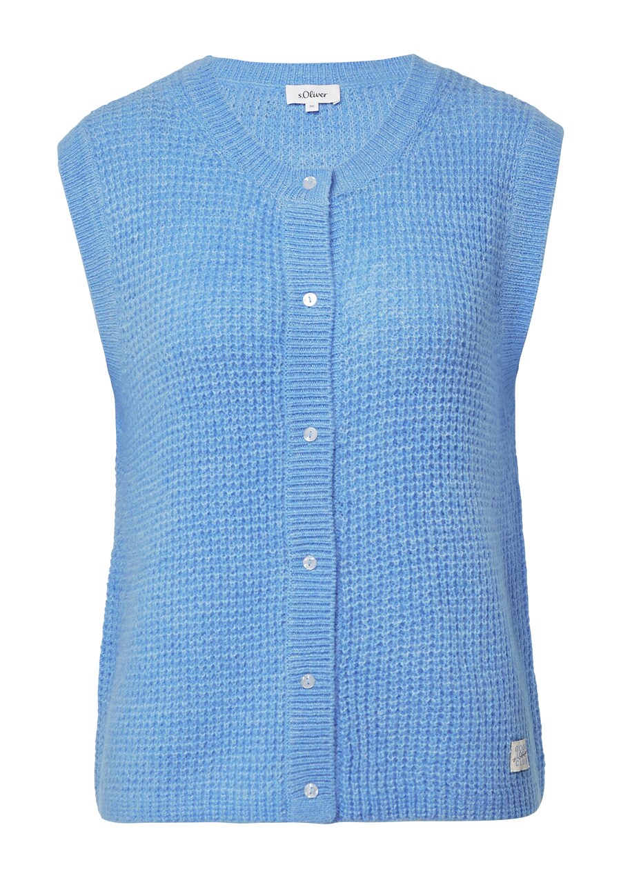 Вязаный жилет s.Oliver, лазурный
Вязаный жилет s.Oliver, лазурный