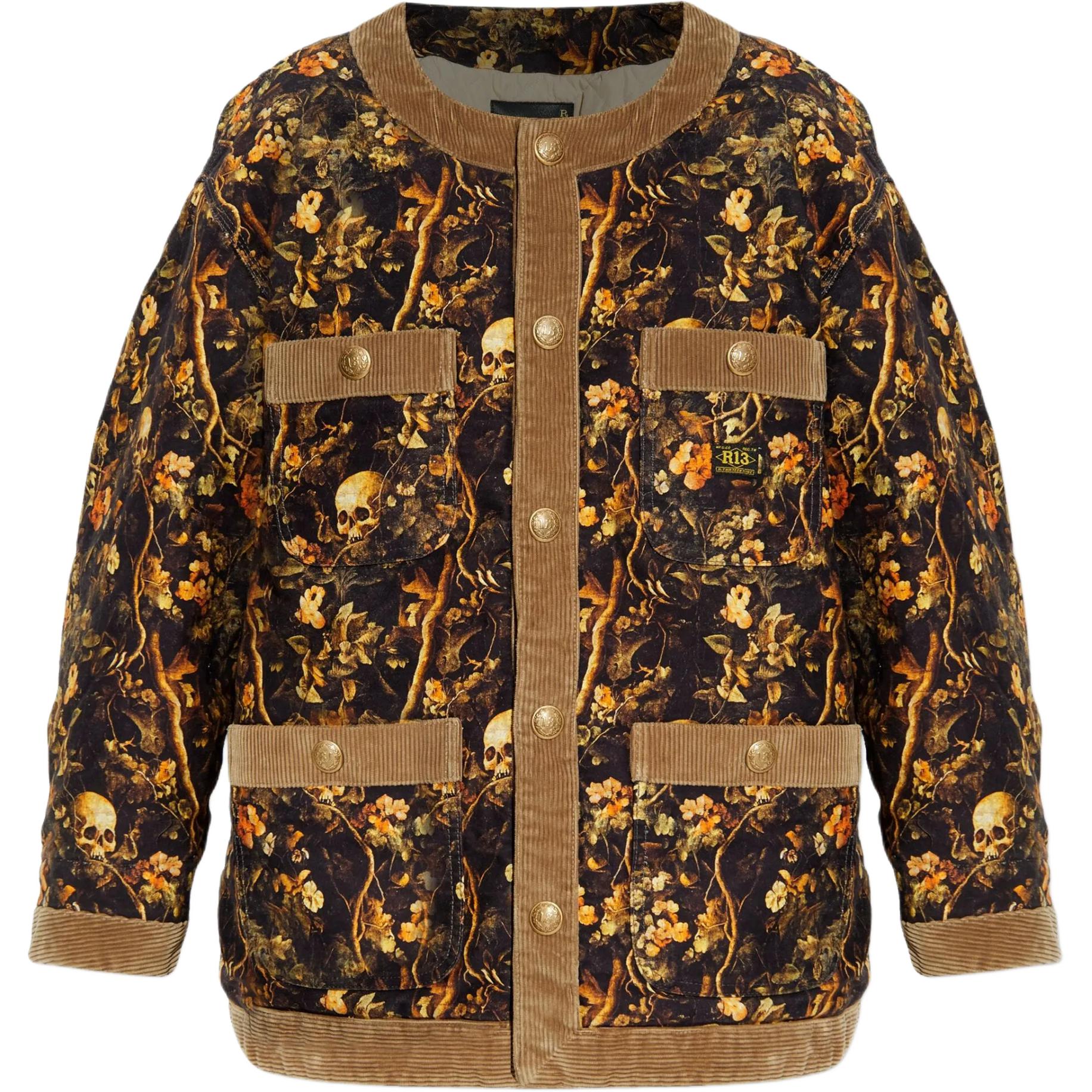 Куртка с принтом черепа и цветов R13, chestnut
Куртка с принтом черепа и цветов R13, chestnut