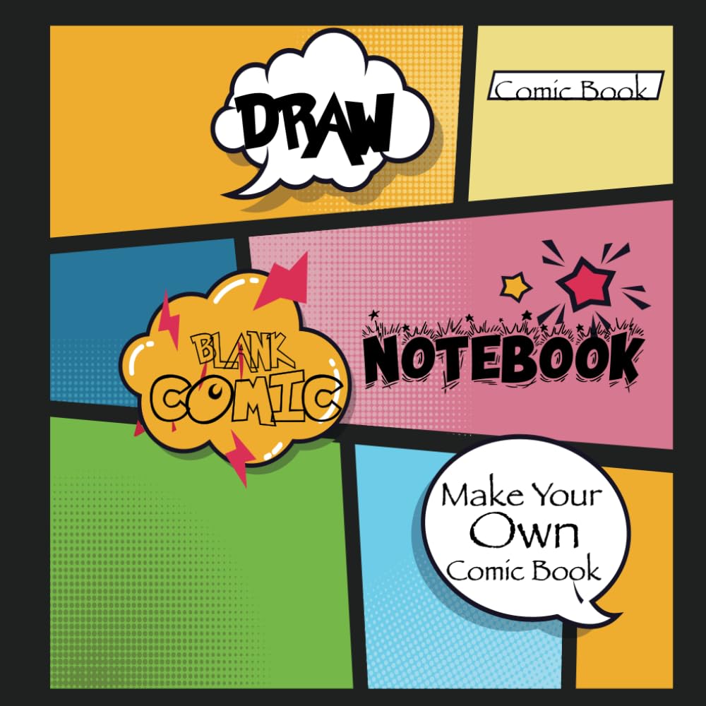 Blank Comic Notebook: Make your own comic book (Independently published)
Blank Comic Notebook: Make your own comic book (Independently published)