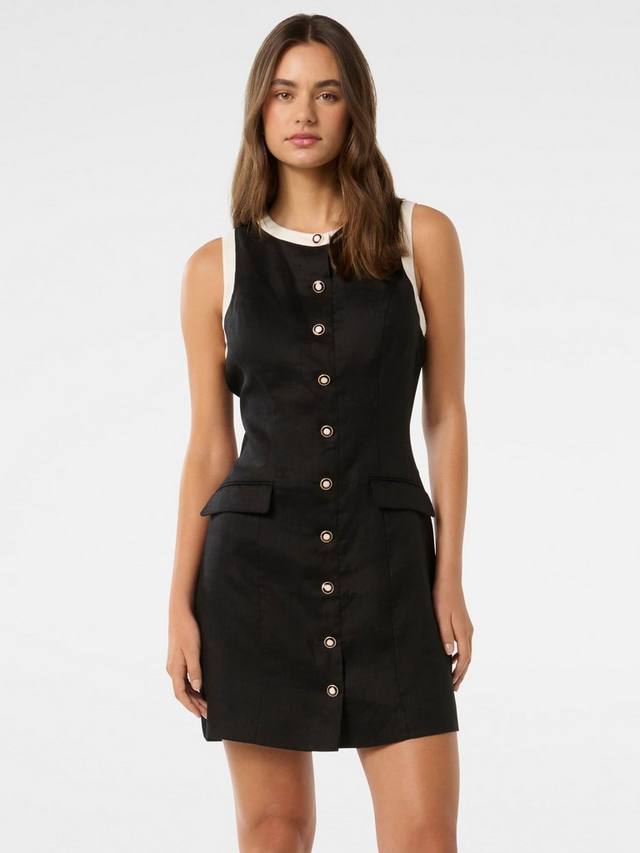 Контрастное мини-платье-сорочка montana Forever New, цвет Black/Porcelain
Контрастное мини-платье-сорочка montana Forever New, цвет Black/Porcelain