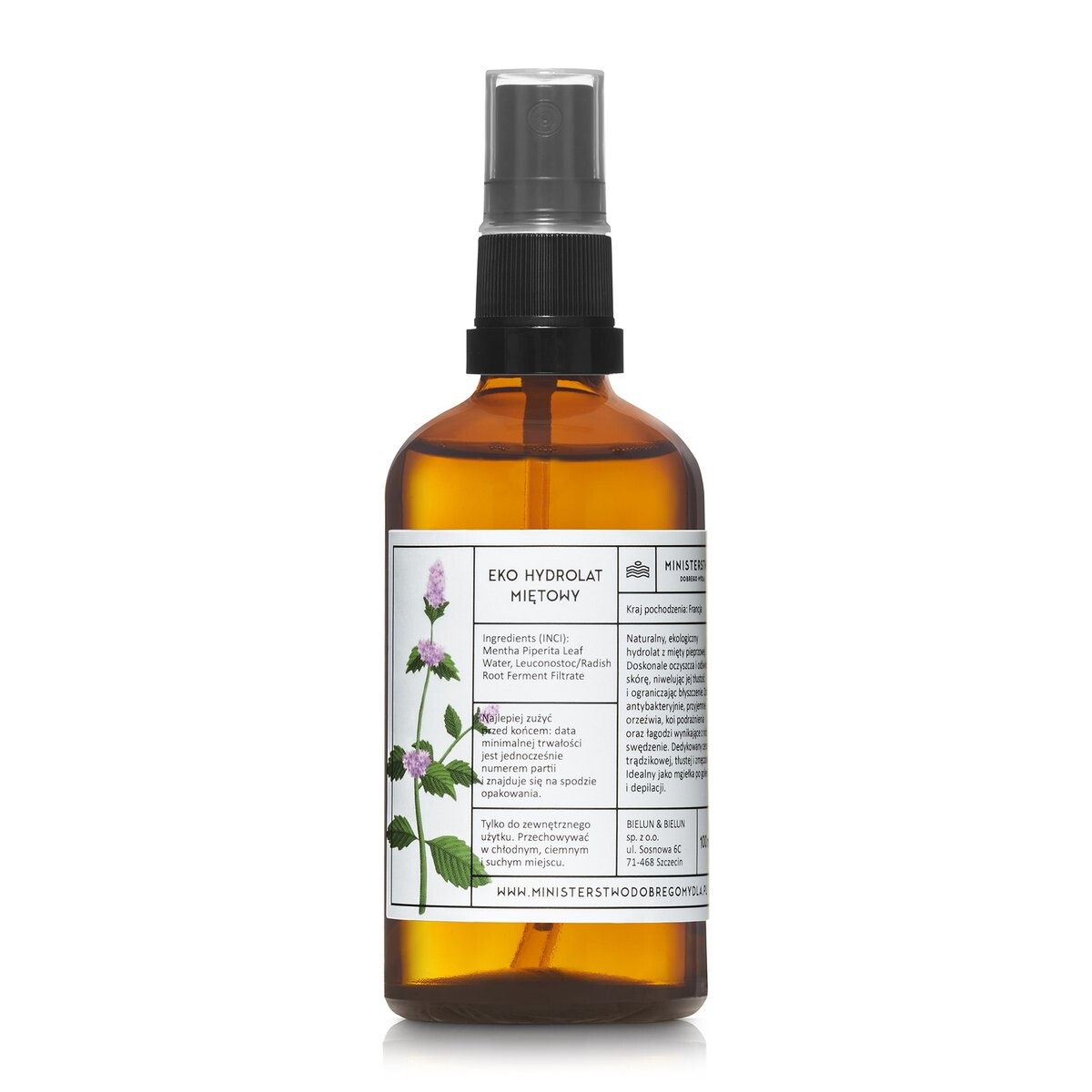 Мыло Министерство Добра, Экологический Гидролат, Мята, 50мл Ministerstwo Dobrego Mydła
Мыло Министерство Добра, Экологический Гидролат, Мята, 50мл Ministerstwo Dobrego Mydła