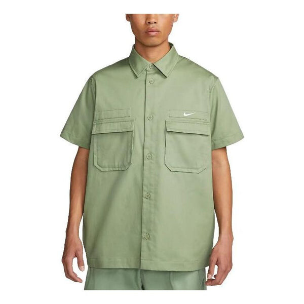 Рубашка Nike с коротким рукавом и накладными карманами, зеленый
Рубашка Nike с коротким рукавом и накладными карманами, зеленый