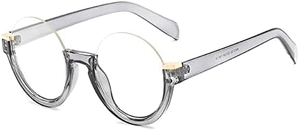 Модные полуободковые круглые солнцезащитные очки для женщин с градиентным линзовым покрытием, ретро-стиль, прозрачные линзы, оправа, защита от УФ-излучения UV400 MTZJH, Gray Clear
Модные полуободковые круглые солнцезащитные очки для женщин с градиентным линзовым покрытием, ретро-стиль, прозрачные линзы, оправа, защита от УФ-излучения UV400 MTZJH, Gray Clear