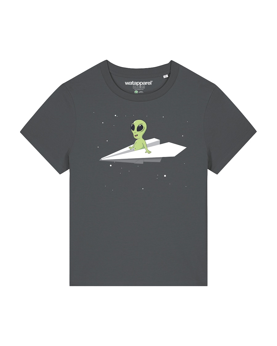Рубашка Watapparel Alien on a paper plane, антрацит
Рубашка Watapparel Alien on a paper plane, антрацит