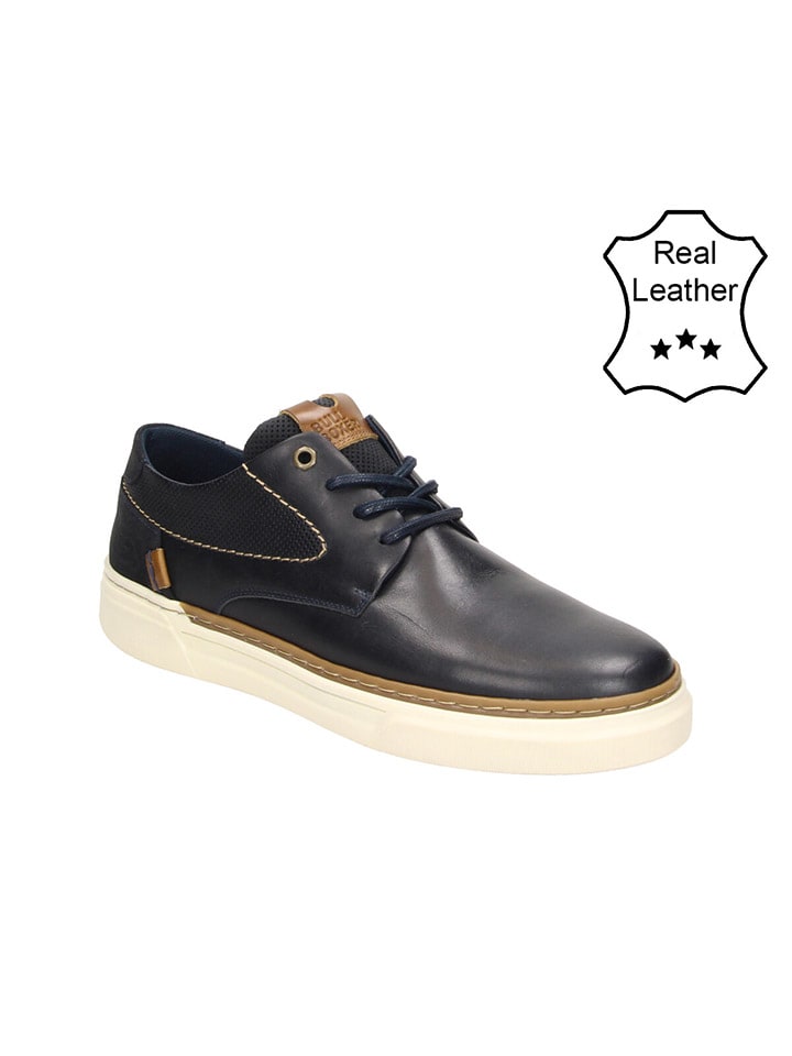 Bullboxer Кожаные кроссовки темно-синего цвета
Bullboxer Кожаные кроссовки темно-синего цвета