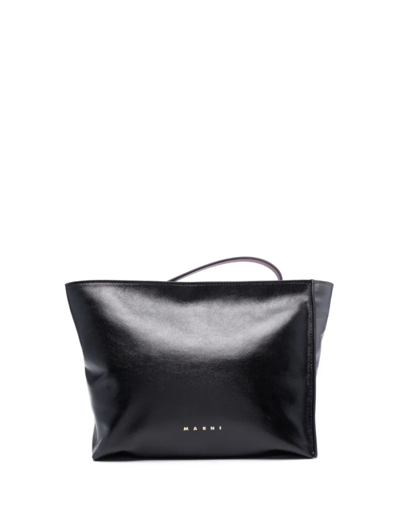 Marni клатч в стиле колор-блок с логотипом, черный 
Marni клатч в стиле колор-блок с логотипом, черный