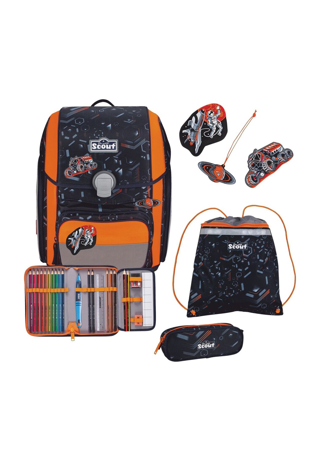 Набор школьных сумок, 4 шт Scout, цвет Space Data
Набор школьных сумок, 4 шт Scout, цвет Space Data