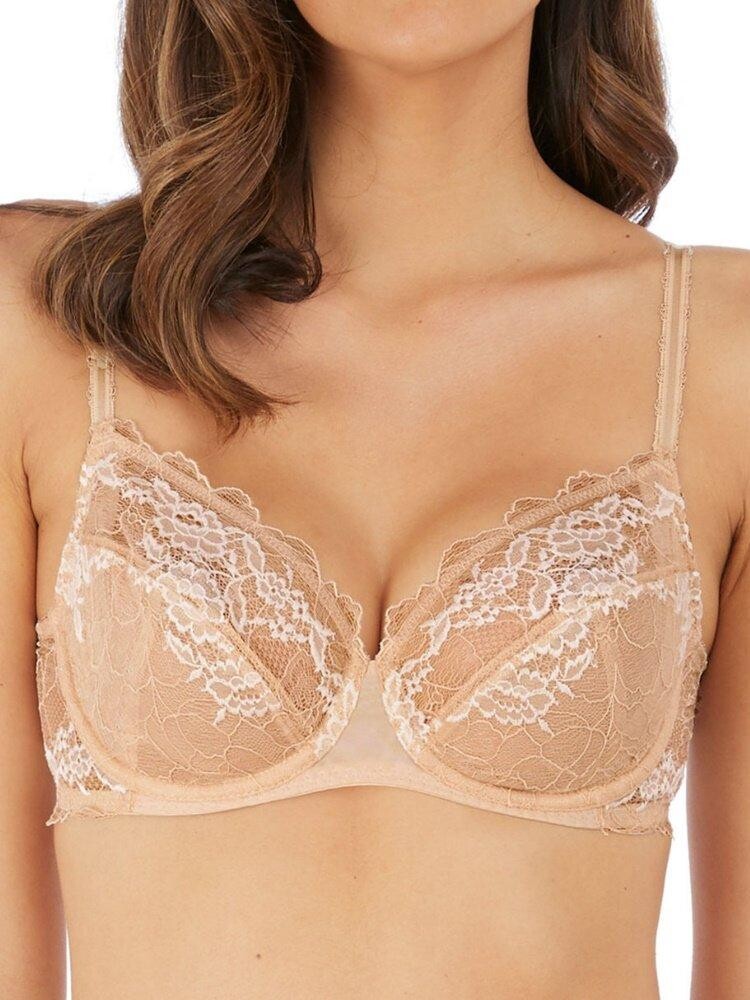 Кружевной бюстгальтер на косточках Perfection Wacoal, бежевый
Кружевной бюстгальтер на косточках Perfection Wacoal, бежевый