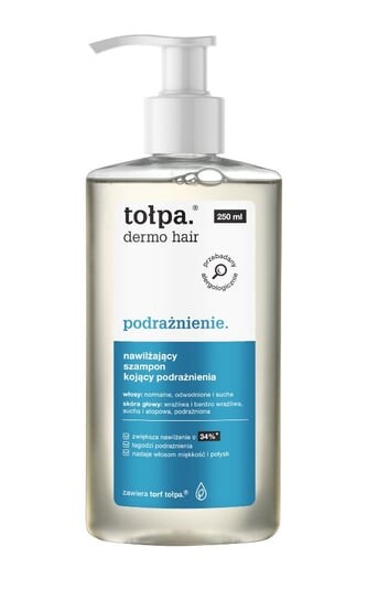 Дермораздражитель для волос, увлажняющий шампунь, поддерживающий микробиом, 250 мл Tołpa
Дермораздражитель для волос, увлажняющий шампунь, поддерживающий микробиом, 250 мл Tołpa