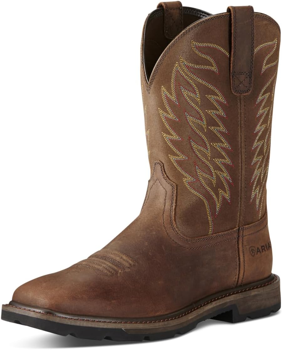 Мужские ботинки Ariat Groundbreaker с широким квадратным носком и стальным подноском, коричневый
Мужские ботинки Ariat Groundbreaker с широким квадратным носком и стальным подноском, коричневый