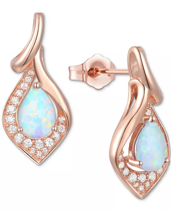 Серьги-Подвески с аметистом (1-1/4 карата tw) и выращенным в лаборатории белым сапфиром (1/4 карата tw) из стерлингового серебра с 14-каратным золотом (также с голубым топазом и выращенным в лаборатории опалом) Macy'S, opal
Серьги-Подвески с аметистом (1-1/4 карата tw) и выращенным в лаборатории белым сапфиром (1/4 карата tw) из стерлингового серебра с 14-каратным золотом (также с голубым топазом и выращенным в лаборатории опалом) Macy'S, opal