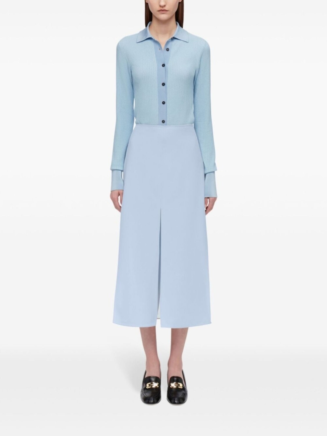 Ferragamo многослойная юбка миди, синий
Ferragamo многослойная юбка миди, синий