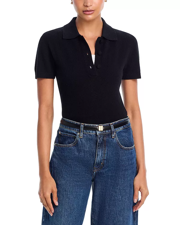 Эксклюзивный поло-свитер Aqua из 100% кашемира. Aqua, черный
Эксклюзивный поло-свитер Aqua из 100% кашемира. Aqua, черный