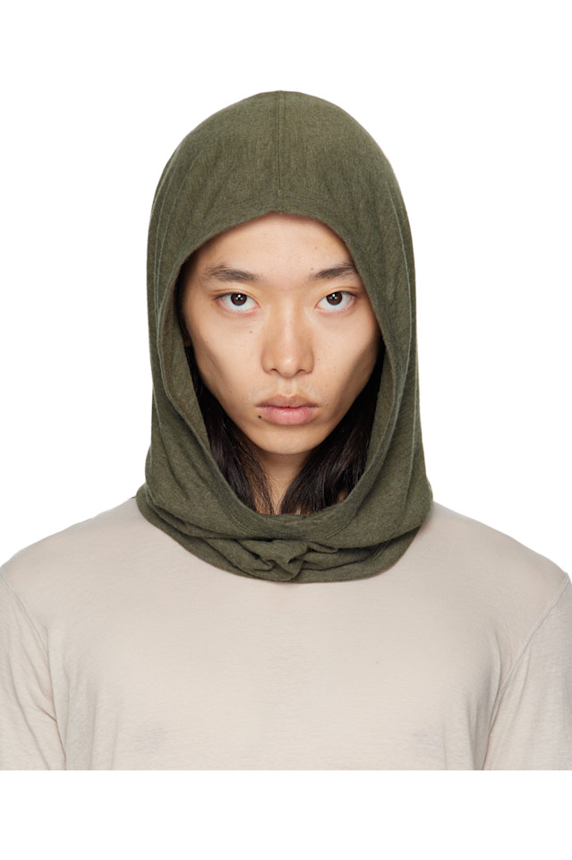 Rick Owens Хаки конкорданс вязаный капюшон
Rick Owens Хаки конкорданс вязаный капюшон