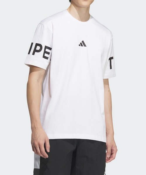 Футболка с коротким рукавом, свободный крой, плотный трикотаж Adidas, белый
Футболка с коротким рукавом, свободный крой, плотный трикотаж Adidas, белый