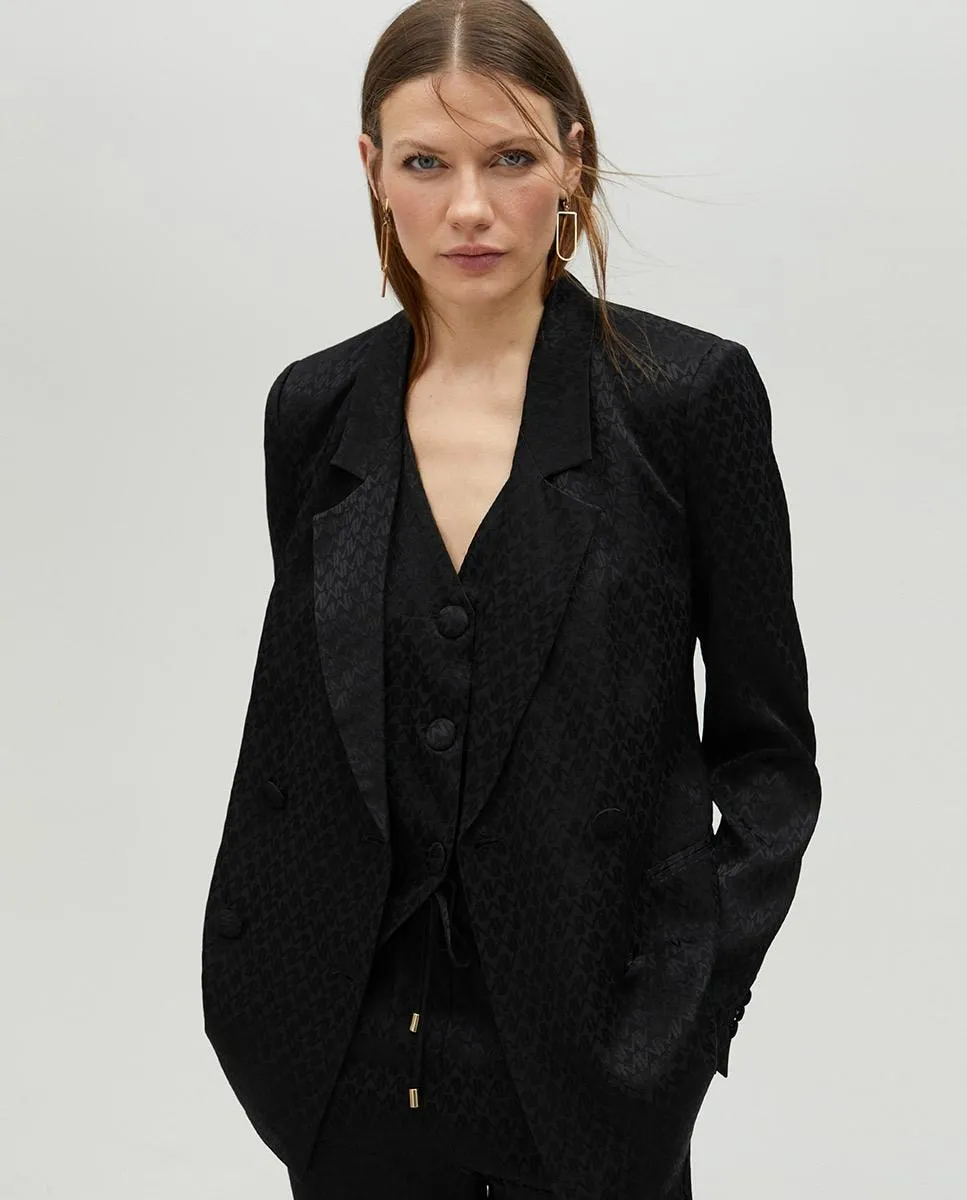 Женский блейзер с пуговицами и карманами Lola Casademunt, черный 
Женский блейзер с пуговицами и карманами Lola Casademunt, черный