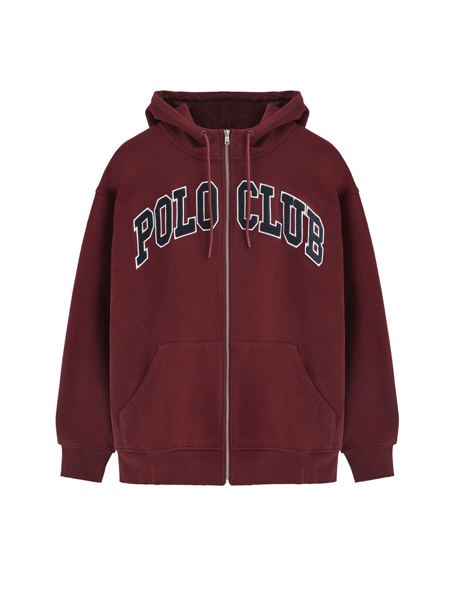 Толстовка с капюшоном на молнии Polo Club, бордовый
Толстовка с капюшоном на молнии Polo Club, бордовый