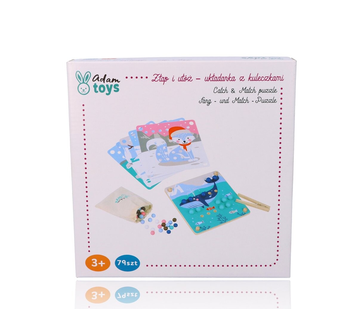 Головоломка «Поймай и расставь шары с животными Арктики» AdamToys
Головоломка «Поймай и расставь шары с животными Арктики» AdamToys