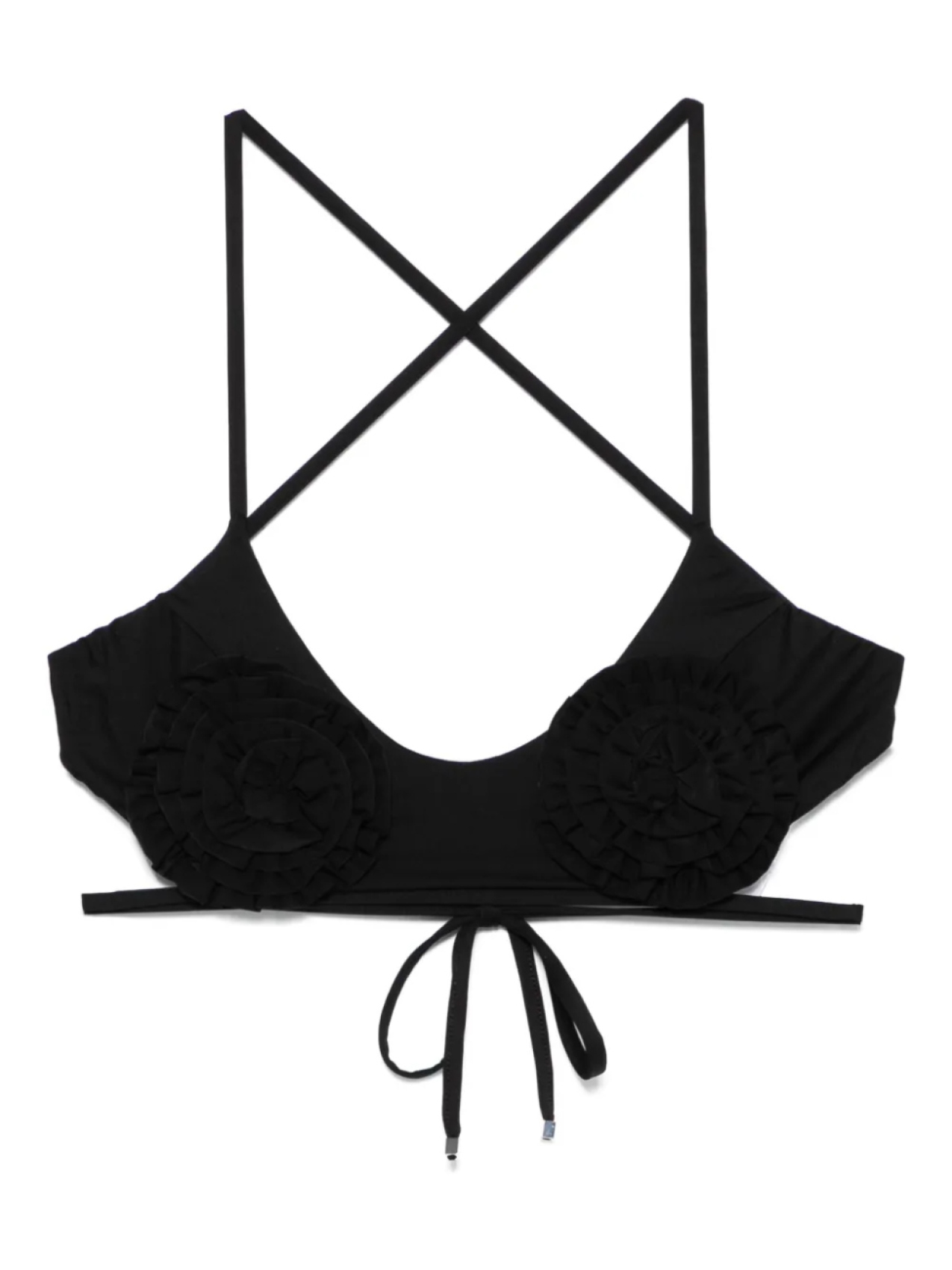 Бикини с цветочной аппликацией Blumarine, черный 
Бикини с цветочной аппликацией Blumarine, черный