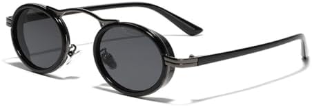 Панк-солнцезащитные очки 2027 года для женщин, модные овальные солнцезащитные очки в винтажном стиле с металлической оправой, маленькие очки, защита от УФ-излучения UV400 MTZJH, Gun Black
Панк-солнцезащитные очки 2027 года для женщин, модные овальные солнцезащитные очки в винтажном стиле с металлической оправой, маленькие очки, защита от УФ-излучения UV400 MTZJH, Gun Black