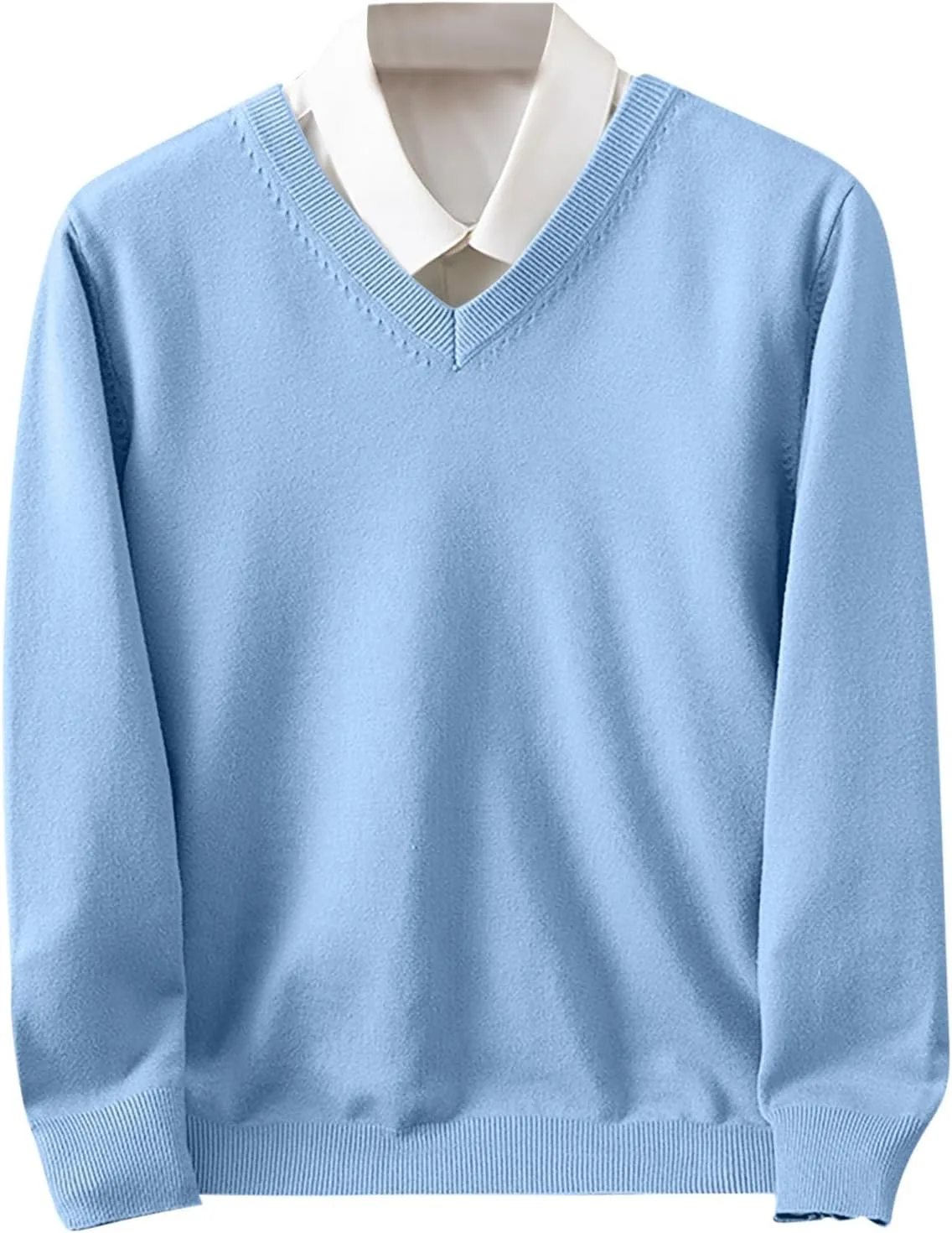 Мужской свитер V-образным вырезом Slim Fit легкий
Мужской свитер V-образным вырезом Slim Fit легкий