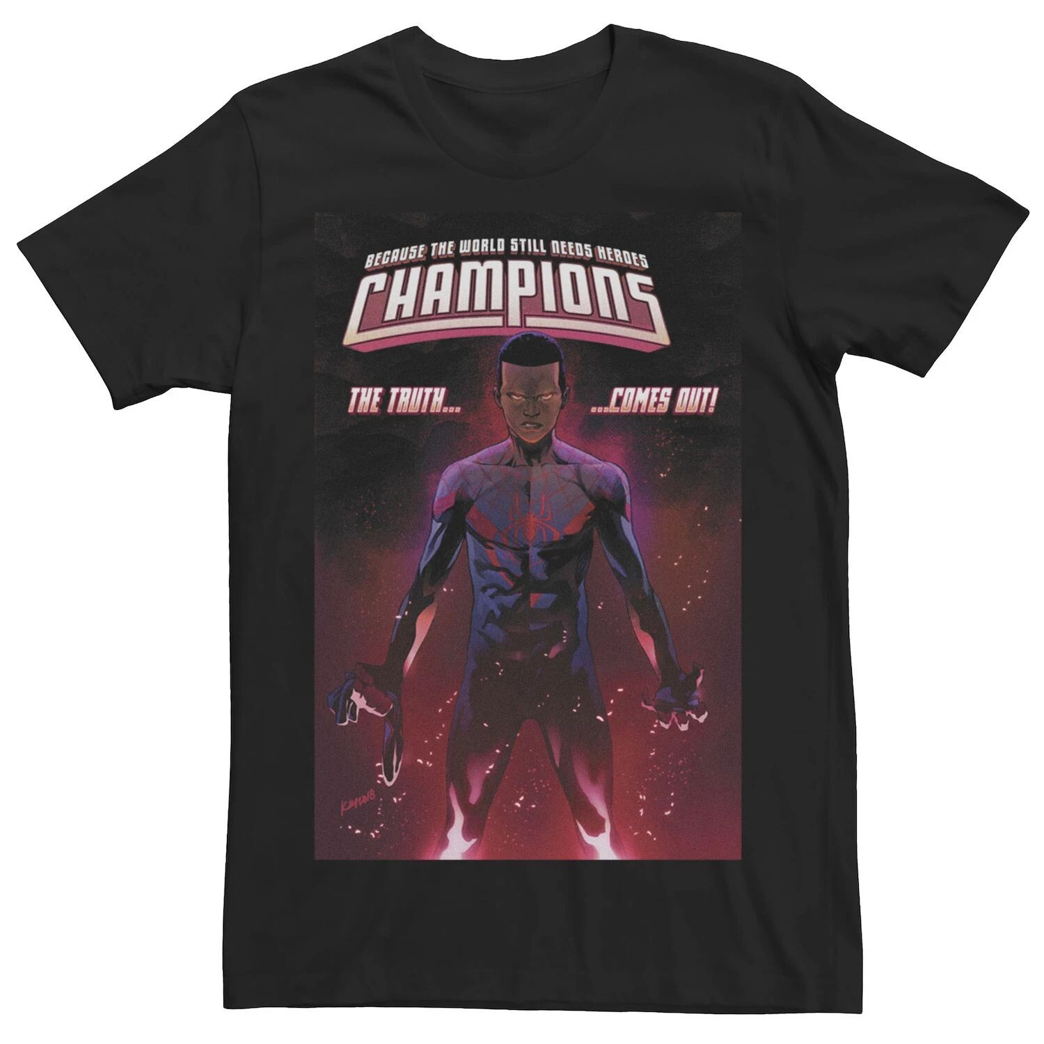 Мужская футболка с обложкой комиксов Marvel Miles Morales The Truth Comes Out Licensed Character
Мужская футболка с обложкой комиксов Marvel Miles Morales The Truth Comes Out Licensed Character