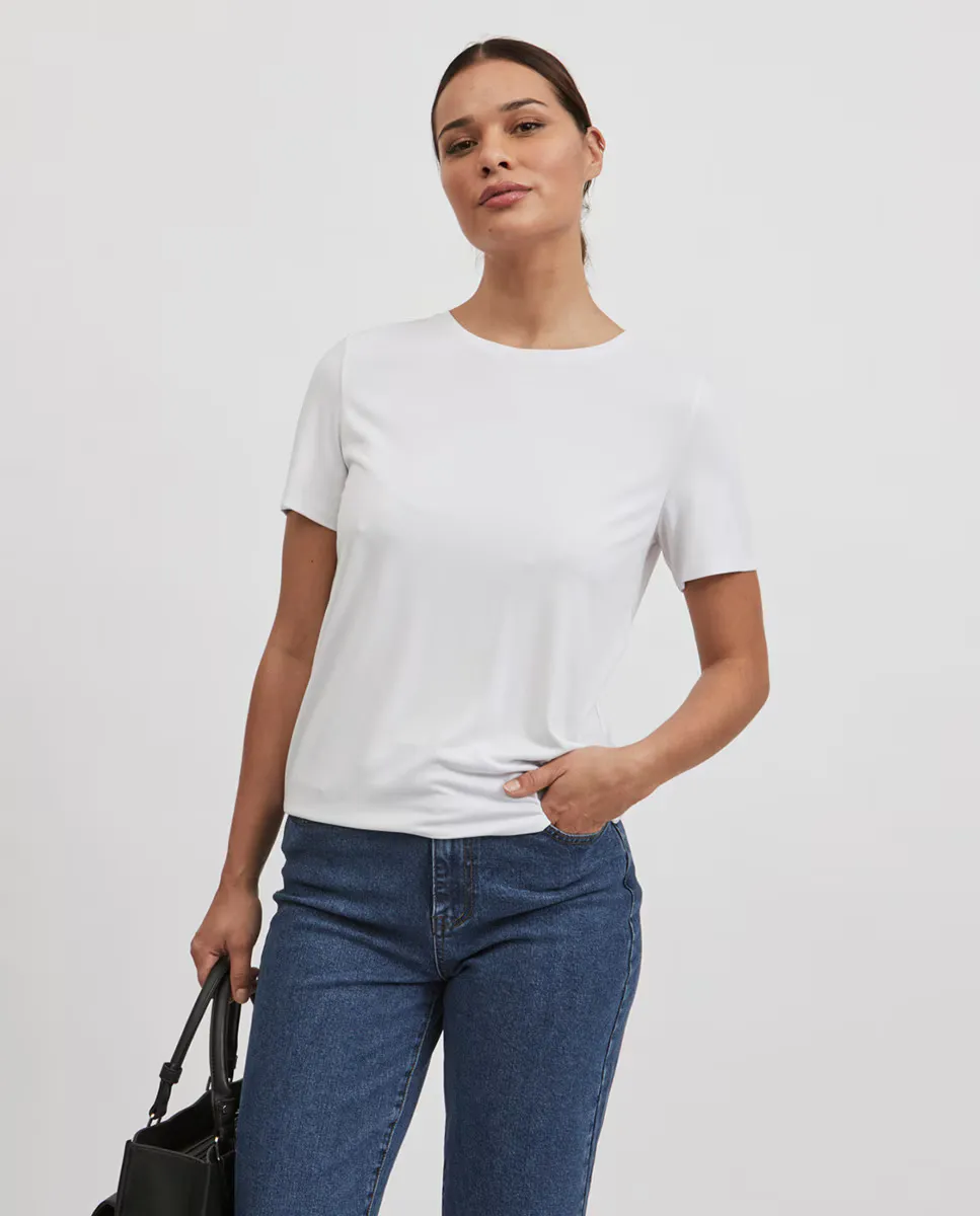 Базовая женская футболка с коротким рукавом Vila, белый
Базовая женская футболка с коротким рукавом Vila, белый