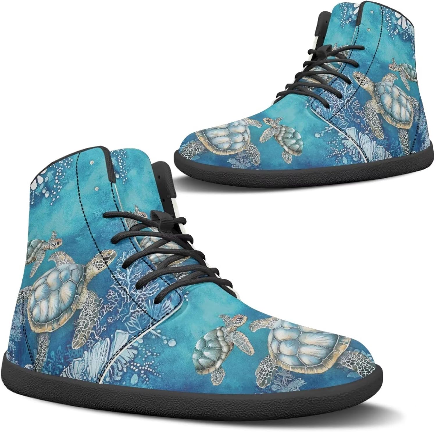 Высокие кроссовки Binienty из водонепроницаемой PU-кожи для женщин и мужчин с широким носком и эффектом босоногости, Vintage Sea Turtle
Высокие кроссовки Binienty из водонепроницаемой PU-кожи для женщин и мужчин с широким носком и эффектом босоногости, Vintage Sea Turtle