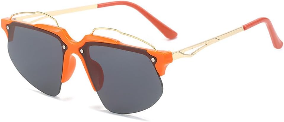 Модные женские солнцезащитные очки без оправы в стиле панк, «кошачий глаз», ретро, роскошные очки с защитой от УФ-излучения UV400, мужские спортивные очки для вождения TKKTLLT, Orange
Модные женские солнцезащитные очки без оправы в стиле панк, «кошачий глаз», ретро, роскошные очки с защитой от УФ-излучения UV400, мужские спортивные очки для вождения TKKTLLT, Orange