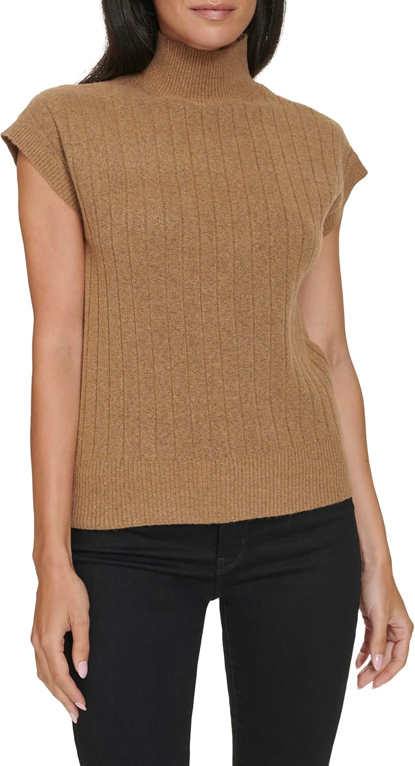 Женский свитер Calvin Klein с короткими рукавами и воротником-стойкой, Luggage
Женский свитер Calvin Klein с короткими рукавами и воротником-стойкой, Luggage