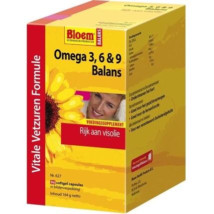 Bloem Omega 3 6 и 9 Balance 96 мягких таблеток
Bloem Omega 3 6 и 9 Balance 96 мягких таблеток