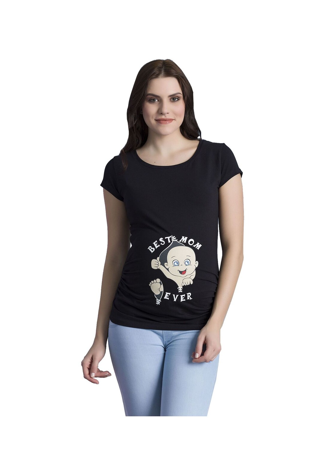 Рубашка для беременных Best Mom Ever с рисунком M.M.C., черный
Рубашка для беременных Best Mom Ever с рисунком M.M.C., черный