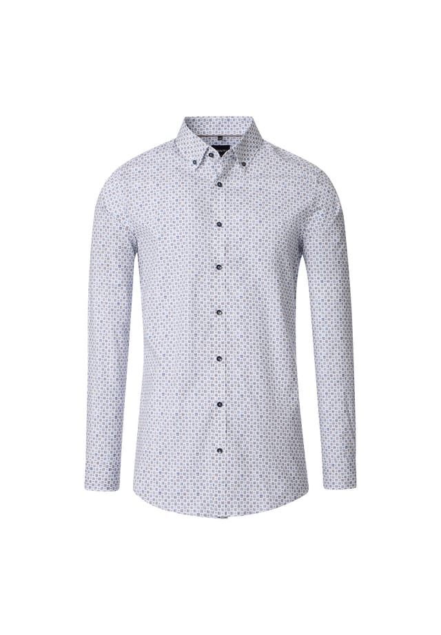 Рубашка с принтом в деловом стиле облегающая фигуру Venti, бежевый
Рубашка с принтом в деловом стиле облегающая фигуру Venti, бежевый