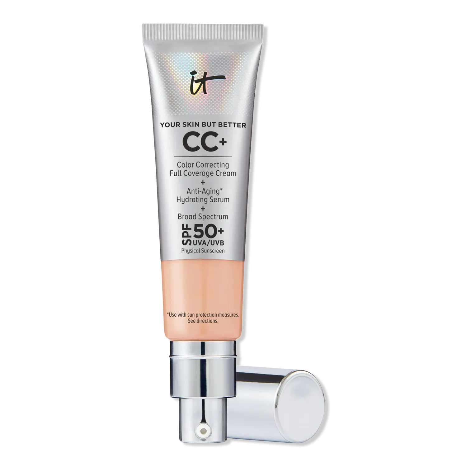 CC+ крем с SPF 50+ IT Cosmetics, Light Cool (light with pink undertones)
CC+ крем с SPF 50+ IT Cosmetics, Light Cool (light with pink undertones)