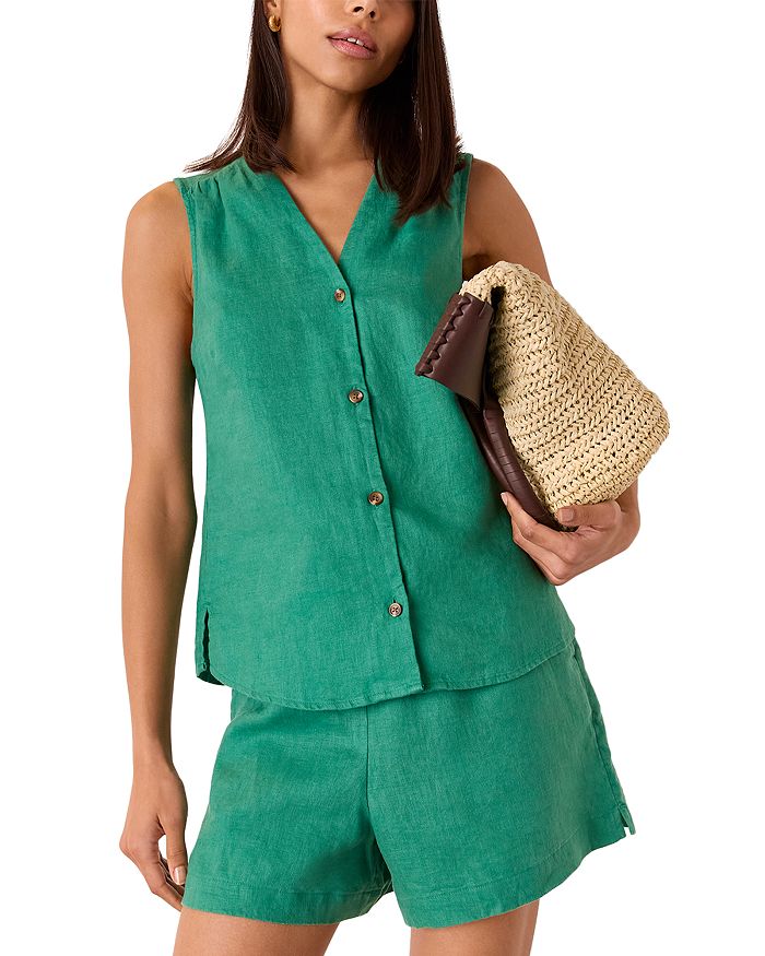 Льняной жилет с V-образным вырезом Laura Whistles, зеленый
Льняной жилет с V-образным вырезом Laura Whistles, зеленый