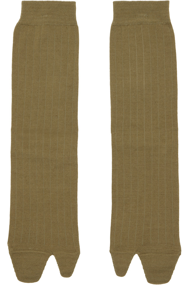 Носки Таби Maison Margiela, хаки
Носки Таби Maison Margiela, хаки